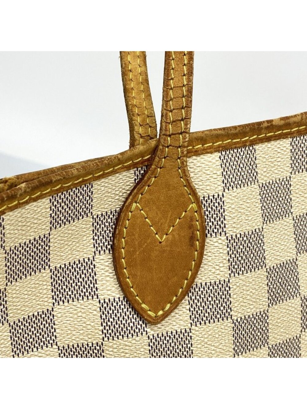 Louis Vuitton Tote Damier Azur Neverfull MM White - Picture 8 of 10
